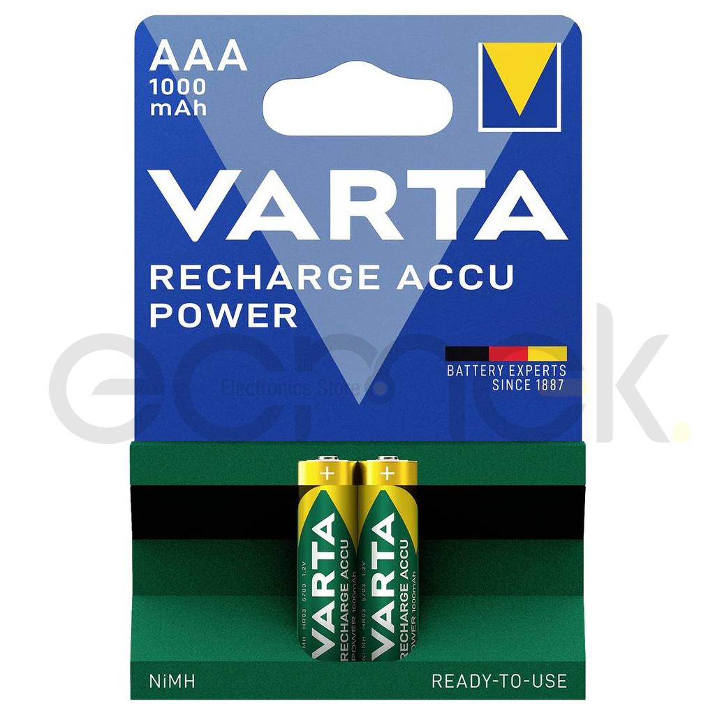 VARTA AAA 1000mAh Recharge ACCU Power