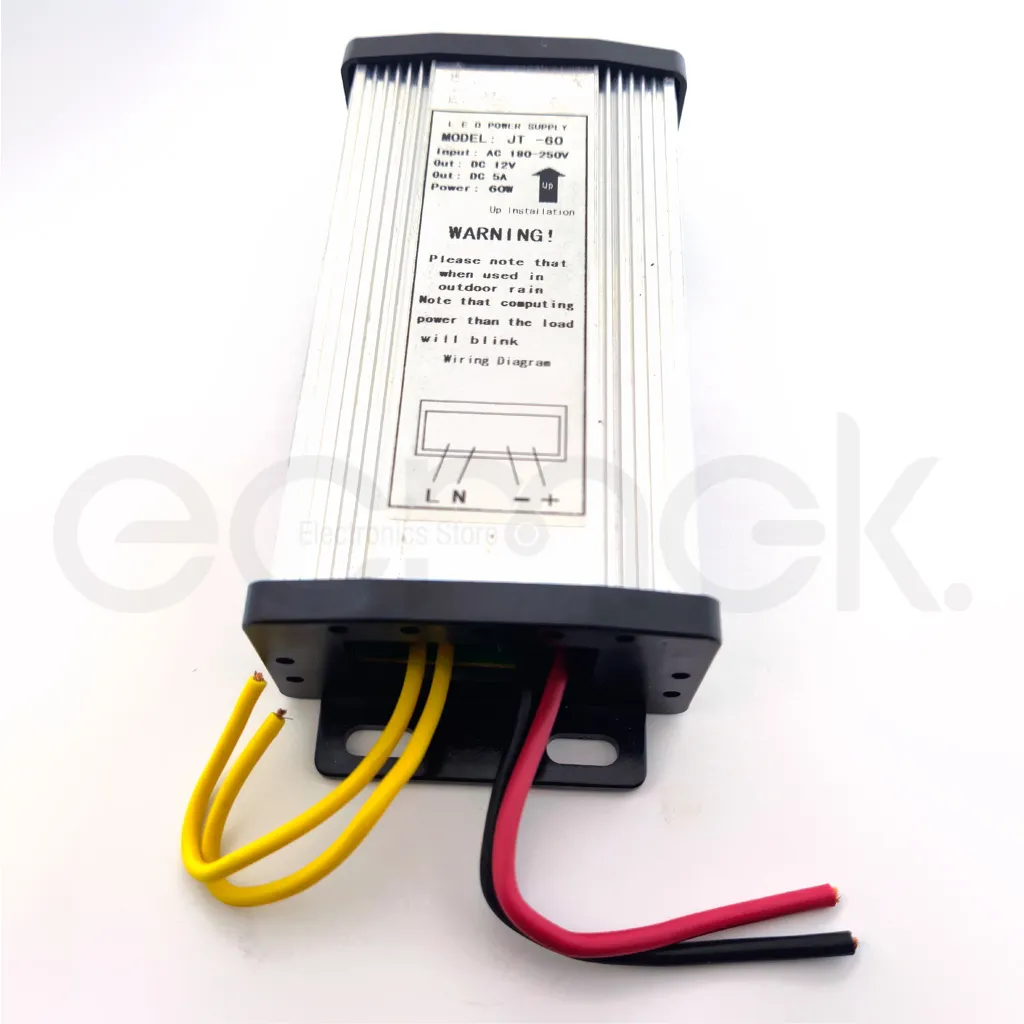 [K-6976588650187] AC/DC Adapter JT-60 12V 5A Rainproof