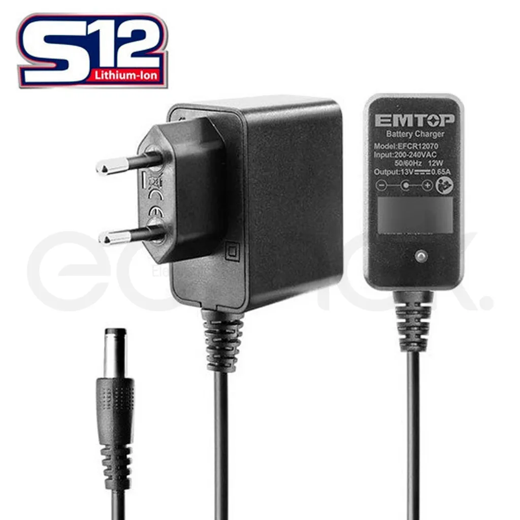 [K-6972951240481] EMTOP S12 Charger 12V 1A