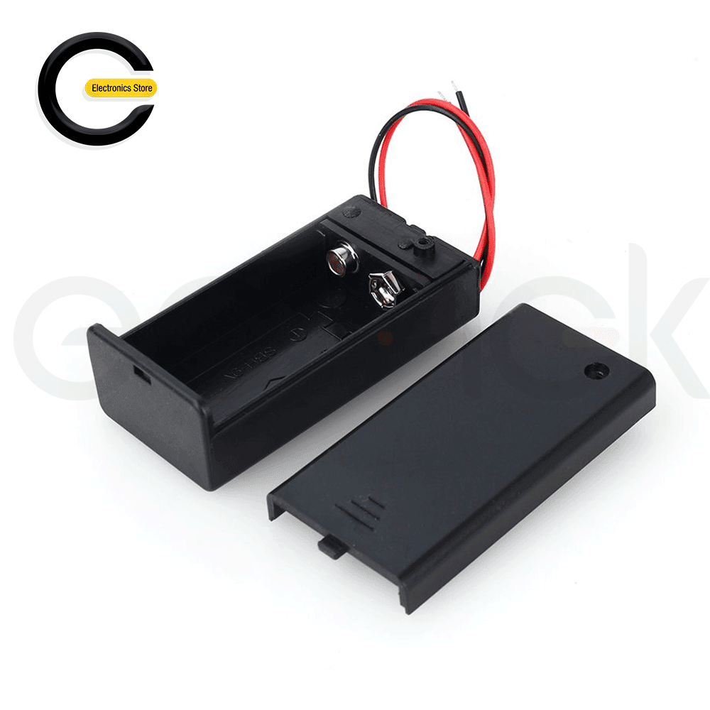 [K-61978368] Battery Holder 9V enclosure + on/off switch