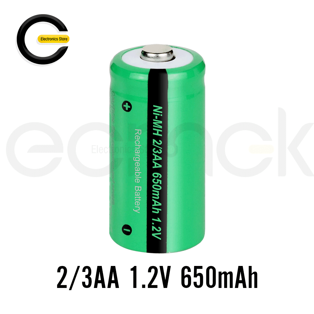 Battery Ni-MH 1.2v 650mAh 2/3AA