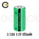 Battery Ni-MH 1.2v 650mAh 2/3AA